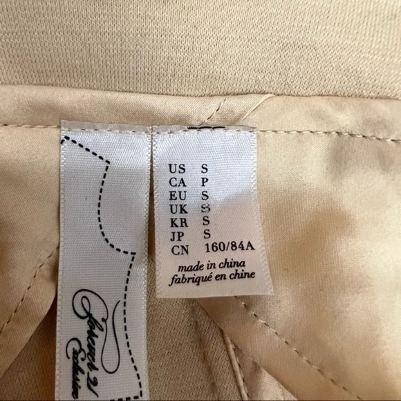 Forever 21 Jacket Womens Beige asymmetrical zip size small - Picture 9 of 10